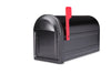 Architectural Mailboxes Barrington Classic Galvanized Steel Post Mount Black Mailbox