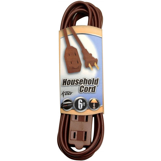Southwire Indoor 6 ft. L Brown Extension Cord 16/2 SPT-2
