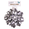 Hennessy Gift Wrap Repeat-A-Bow Silver Gift Bows (Pack of 4)