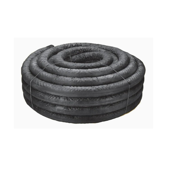 Tubo de drenaje ranurado de polietileno de 3 pulg. de diámetro y 100 pies de largo con funda Advance Drainage Systems
