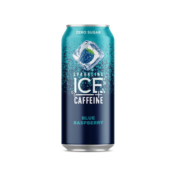 Bebida con cafeína Sparkling Ice de frambuesa azul, 16 oz, paquete de 1 (paquete de 12)