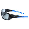 General Electric 04 Series Anti-Fog Impact-Resistant Safety Glasses Smoke Lens Black/Blue Frame 1 pk