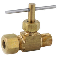 Anderson Metals 1/4 in. 1/4 in. Brass Needle Valve (Pack of 5)