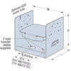 ADJ POST BASE GLV 8X8" (Pack of 4)