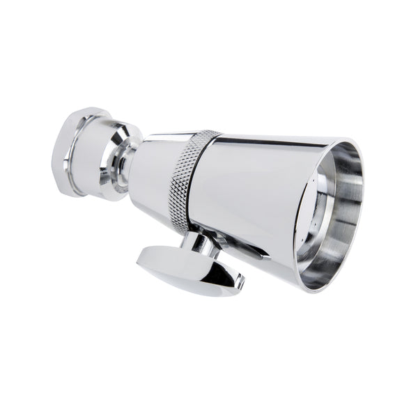 Cabezal de ducha de plástico cromado pulido Keeney Stylewise, ajustable, 1,8 gpm
