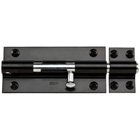 National Hardware 8 in. L Black Steel Heavy Duty Barrel Bolt 1 pk