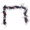 Celebrations Red 50 ct 9 ft. LED Skull Garland Halloween Decor