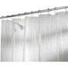 iDesign 72 in. H X 72 in. W Clear Raindrop Shower Curtain Vinyl