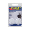 Magnet Source 1.4 in. L X 1.25 in. W White Magnetic Hooks 14 lb. pull 2 pk - Open Box