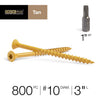 Deck Plus No. 10  x 3 in. L Star Flat Head Exterior Deck Screws 800 pk