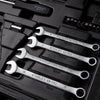 Stanley 1/4 and 3/8 in. drive Metric/SAE Mechanic's Tool Set 145 pc