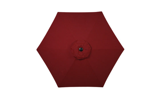 Living Accents Valencia 9 ft. Tiltable Red Patio Umbrella