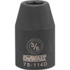 DeWalt Directtorque 3/8 in. X 1/2 in. drive SAE 6 Point Impact Socket 1 pc