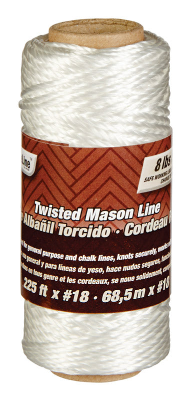 SecureLine 225 ft. L White Twisted Nylon Mason Line Twine
