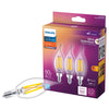 Philips BA11 E12 (Candelabra) LED Bulb Soft White 60 Watt Equivalence 3 pk - Deal of The Week