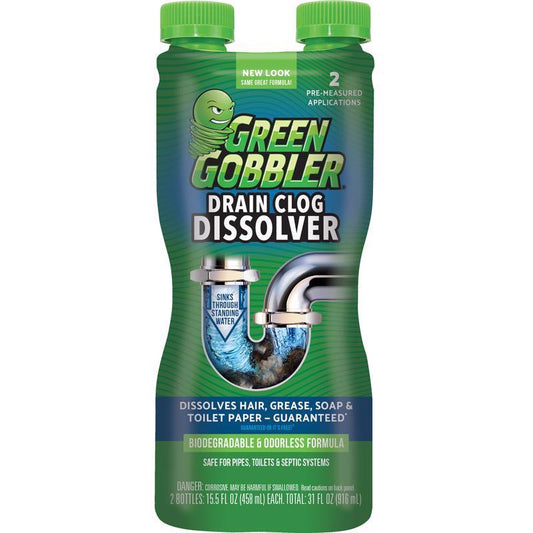 Green Gobbler Liquid Drain Clog Remover 15.5 oz (Pack of 12)
