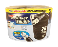 Pocket Hose Silver Bullet Expanding Black Plastic Garden Hose 3/4 in. Dia. x 75 ft. L - Open Box
