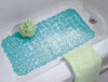 iDesign 26-1/2 in. L X 13-3/4 in. W Blue Vinyl Bath Mat