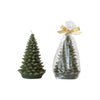 Creative Co-Op Green Unscented Tree Shaped Candle (Pack of 3)