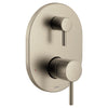Brushed Nickel M-CORE 3-Series with Integrated Transfer Valve Trim