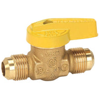 Homewerks 3/8 in. Brass Flare Ball Valve Quarter-Turn Lever For Gas - Deal of The Week