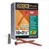 Deck Plus No. 10  x 2-1/2 in. L Star Flat Head Exterior Deck Screws 1 lb.