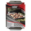 Weber Deluxe Large Grilling Pan Stainless Steel  For Vegetables & Small Foods Durable BBQ Accessory