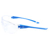 General Electric 03 Series Impact-Resistant Safety Glasses Clear Lens Blue Frame 1 pk