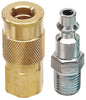 Campbell Hausfeld Brass/Steel Air Coupler and Plug Set 1/4 in. Female Male 2 pc