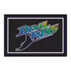 MLB - Tampa Bay Rays Retro Collection 4ft. x 6ft. Plush Area Rug - (1998 Tampa Ray Devil Rays)