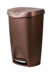 Umbra Brim 13 gal Bronze Plastic Step On Trash Can - Deal of The Week