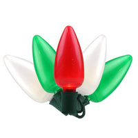 Celebrations Platinum LED C9 Red/Green/Pure White 25 ct String Christmas Lights 24 ft. - Deal of The Week