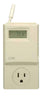 Lux White Rectangle Heating/Cooling Programmable Outlet Thermostat 120V 15A with 1 W in. Display