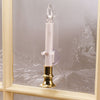 Adams & Co Plastic Clear/White Non-Electric Christmas Candle Holder 3.8 Dia. in. (Pack of 12)