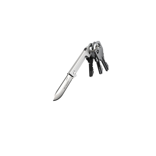 KEYSMART Stainless Steel Silver Mini Knife Key Ring (Pack of 6)