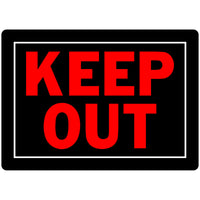 Hillman English Black Do Not Enter Sign 10 in. H X 14 in. W (Pack of 6)