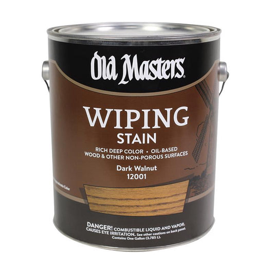 Old Masters Semi-Transparent Dark Walnut Oil-Based Wiping Stain 1 gal (Pack of 2)