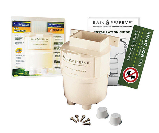Rain Reserve White Plastic Diverter Kit 3 to 4 in.