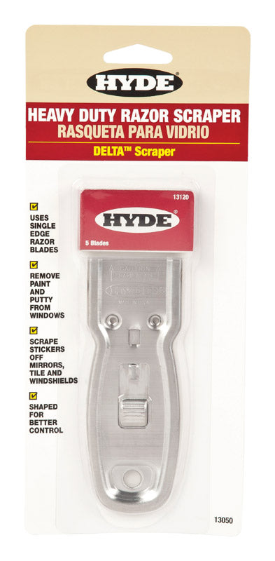 Hyde Delta 1-1/2 in. W Carbon Steel Single-Edge Razor Scraper (Pack of 10)
