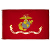 Valley Forge Marine Corps Military Flag 3 ft. W X 5 ft. L - Open Box