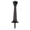 National Hardware Zinc Matte Black Rigid Door Stop Mounts to wall 0.97 in. (Pack of 5)