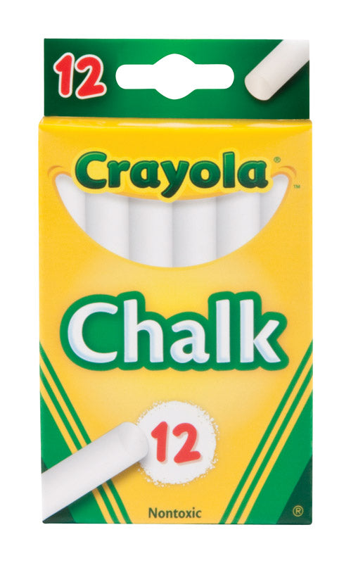 Crayola Nontoxic White Chalk 12 pk