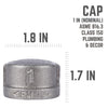 Bk Products 1 In. Fpt  Black Malleable Iron Cap