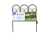 Charleston Classics Jasmine Border Fence, Black, 18 x 16 in.
