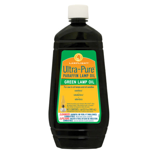 Lamplight Farms Ultra-Pure Clean Burn Paraffin Oil Green 32 oz (Pack of 12)