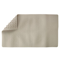 Living Accents 28 in. L X 16 in. W Beige Thermo Plastic Elastomer Bath Mat Latex Free