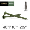 Deck Plus No. 10  x 2-1/2 in. L Star Flat Head Exterior Deck Screws 40 pk