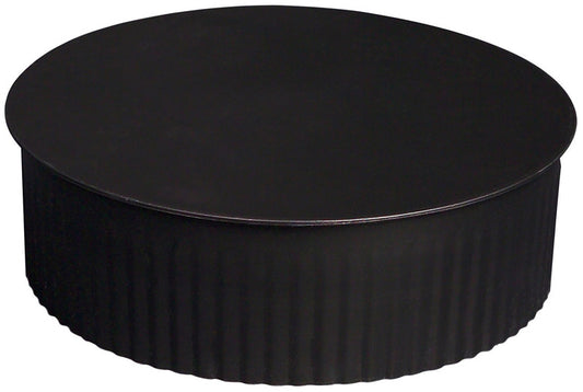 Imperial 5 in. D Steel Crimped Pipe End Cap