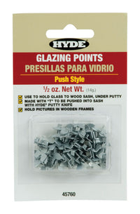 Hyde Silver Aluminum Glazing Points
