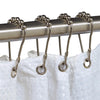 Zenna Home Brushed Nickel Silver Metal Shower Curtain Rings 12 pk